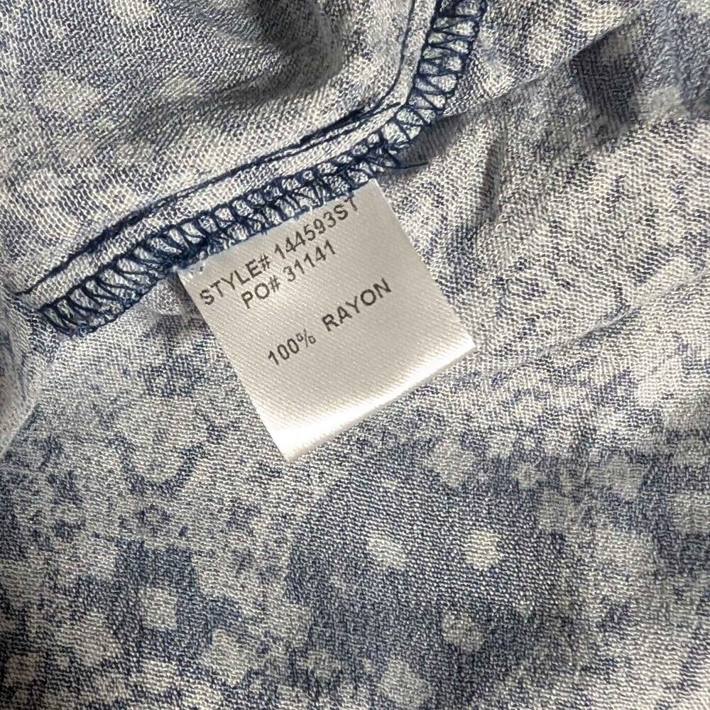 Skies Are Blue Navy and White Short Sleeve Blouse Size 3X NWT - Picture 8 of 8